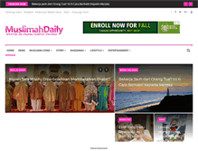 Tablet Screenshot of muslimahdaily.com